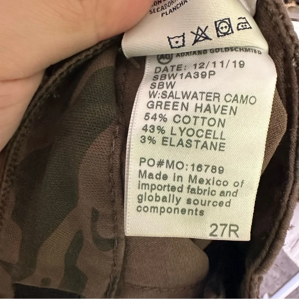 AG‎ Nwt Caden fatigue tailors trouser Camouflage